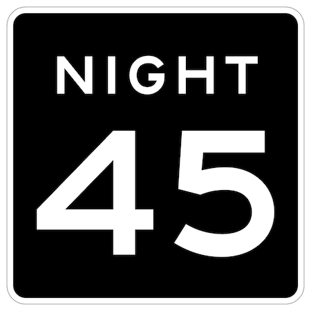 Sign Solutions Usa 48 in Height, 48 in Width, Aluminum, Square DUS08HWT4848R2-3P45